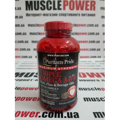 Puritan`s Pride Omega 3-6-9 240 капс