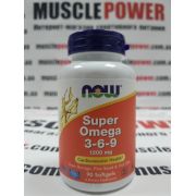 NOW Foods SUPER OMEGA 3-6-9 1200 MG  90 капс