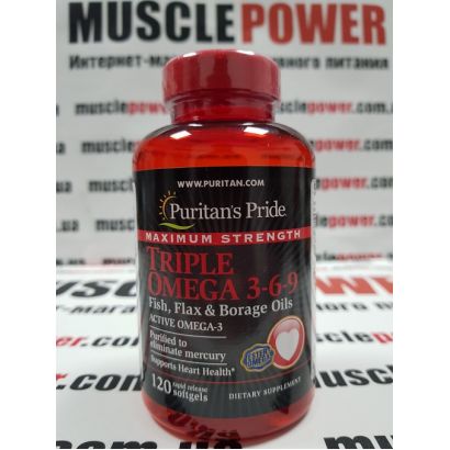 Puritan`s Pride Omega 3-6-9 120 caps