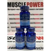 Puritan's Pride Hair Skin and Nails Type I and III collagen 60 капс.