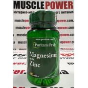 Puritan's Pride Magnesium with Zinc 100 таб